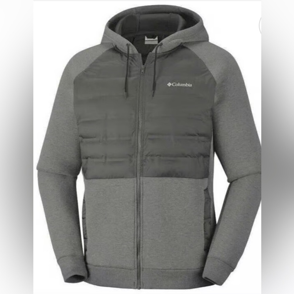 Columbia Men's Charcoal Viewmont Hybrid Hoodie NWT